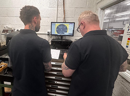 Training our engineers on the KEYENCE system